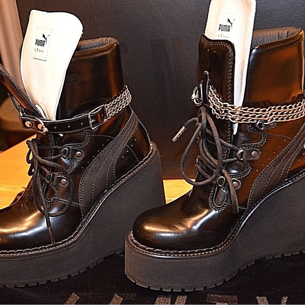 Fenty Puma Rihanna platform boots designer